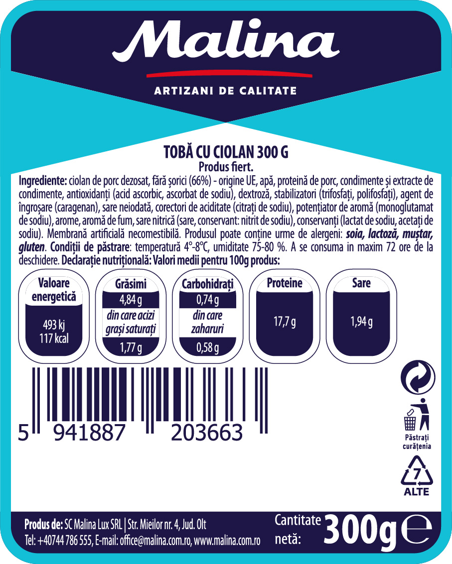 Tobă cu ciolan 300 g